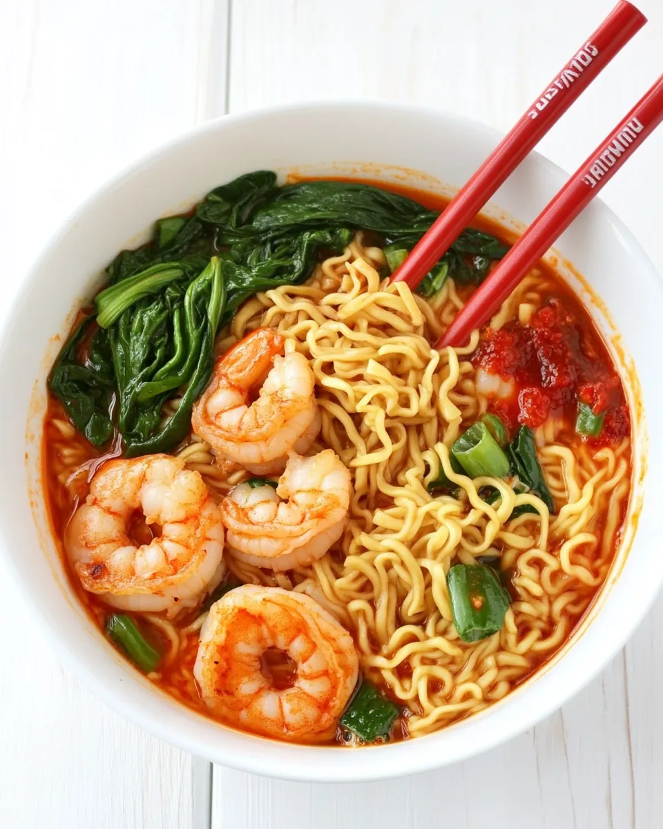 Quick 20-Minute Sriracha Shrimp Ramen image