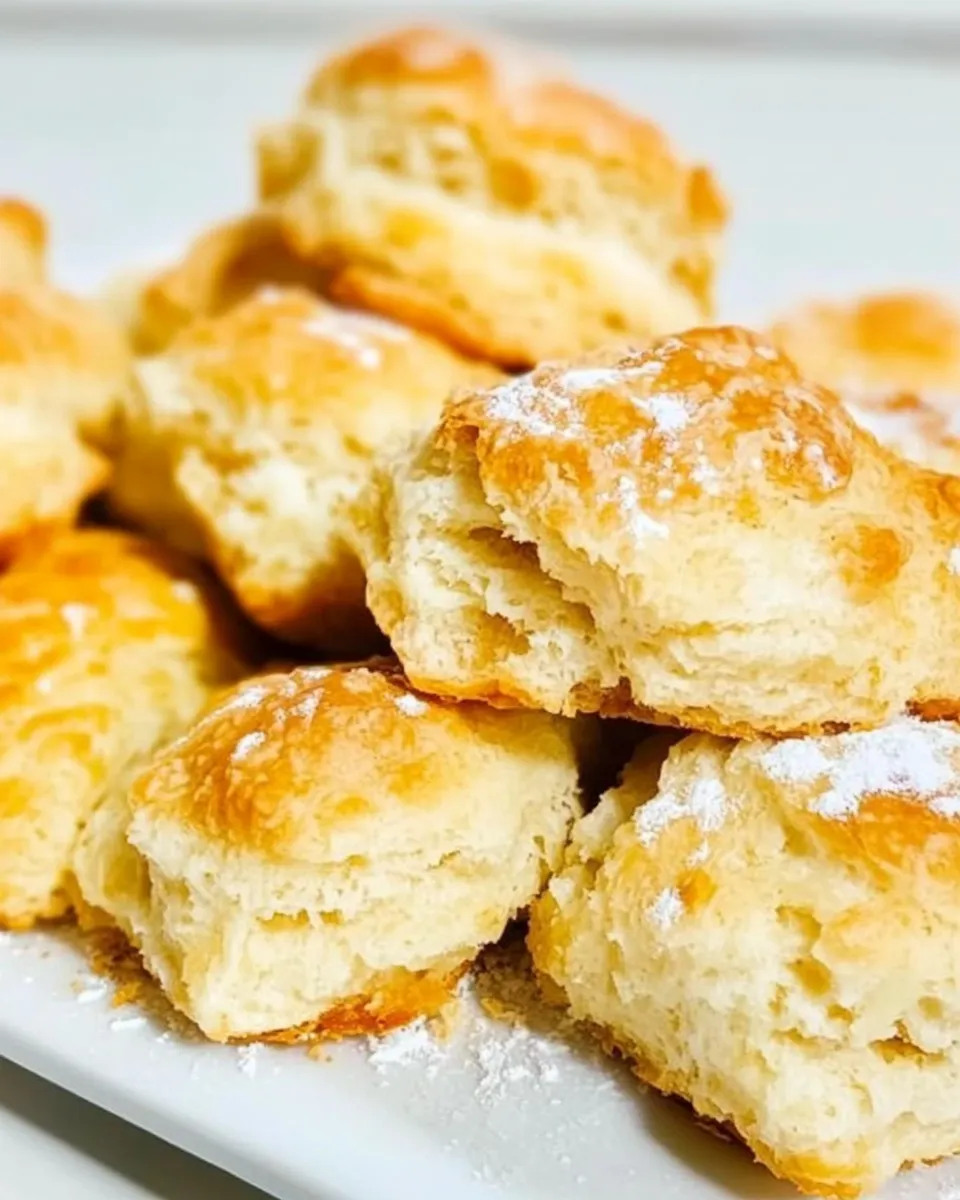 Homemade 2 Ingredient Biscuits shot