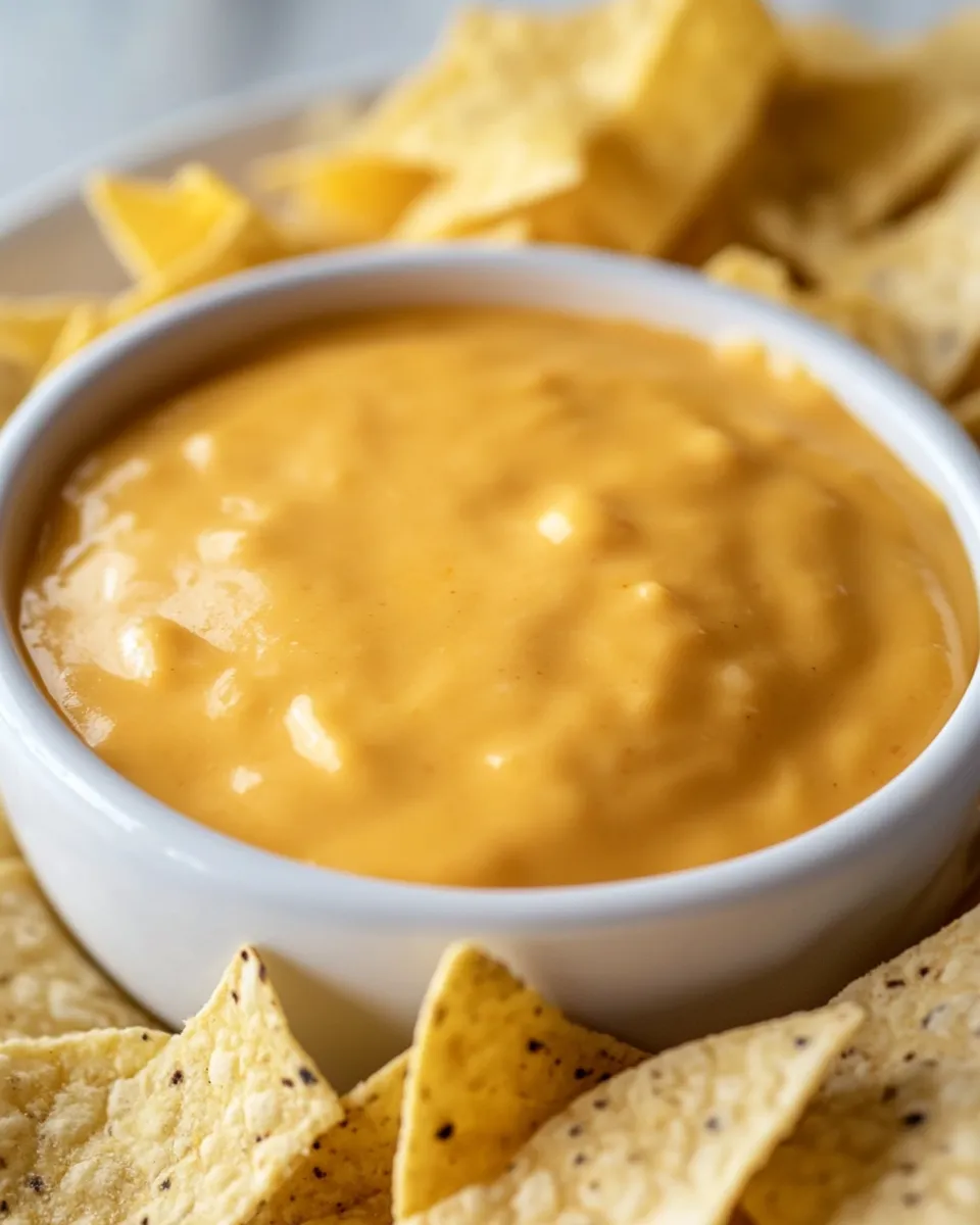 Quick 3-Ingredient Queso Cheese Dip dish photo