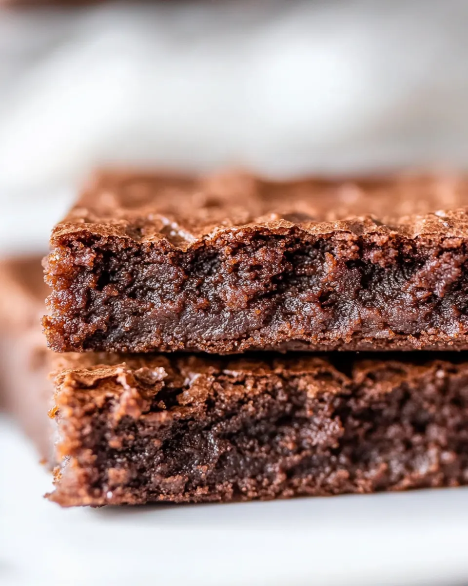 Homemade 3 Ingredient Brownies recipe photo