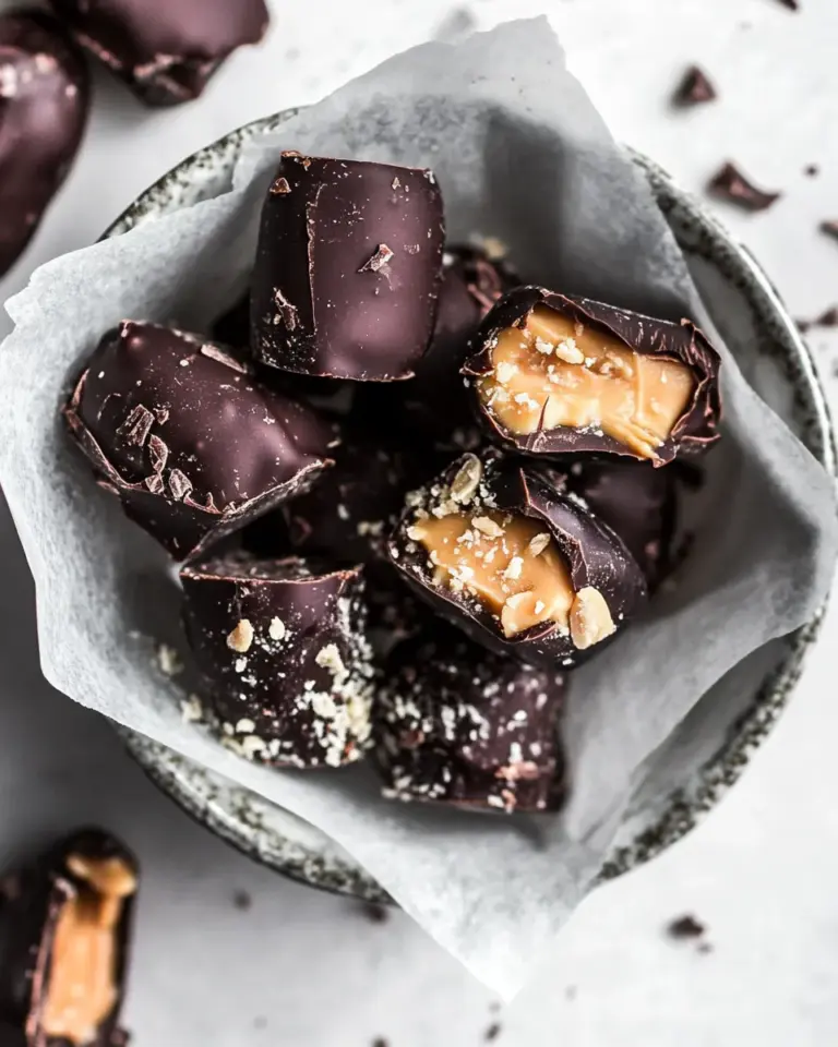 Ultimate 4-Ingredient Dark Chocolate Covered Peanut Butter Stuffed Dates. recipe photo