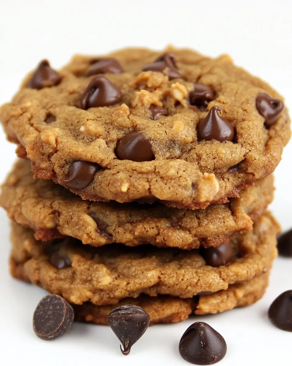 Delicious 5-Ingredient Peanut Butter Chocolate Chip Cookies shot