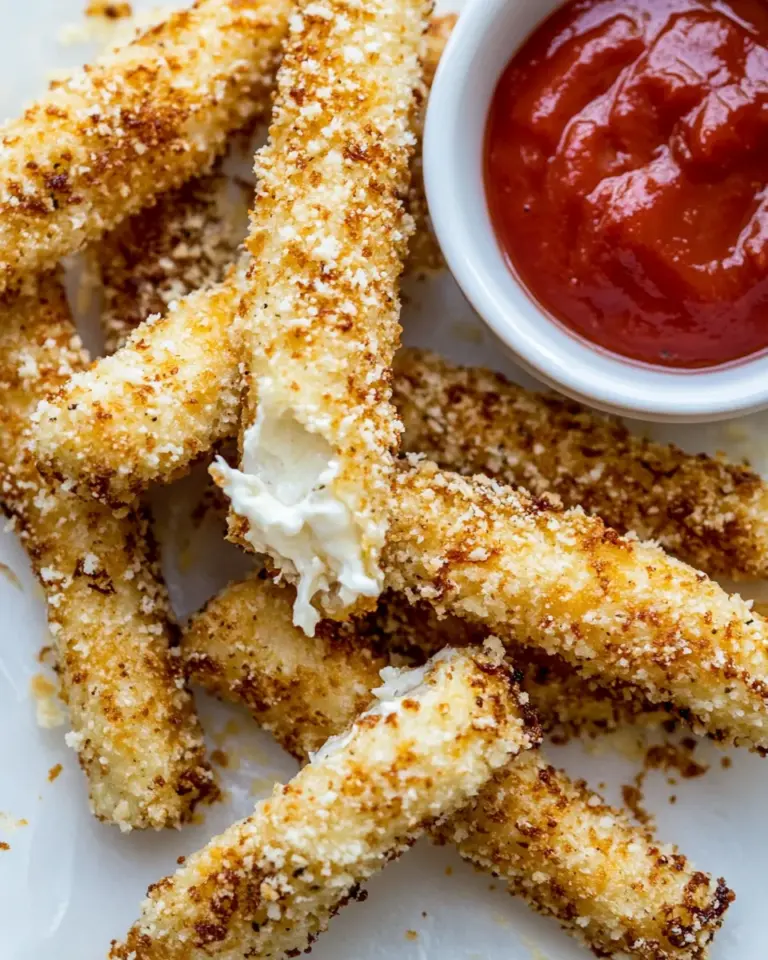 Easy 5-Minute Baked Mozzarella Sticks photo