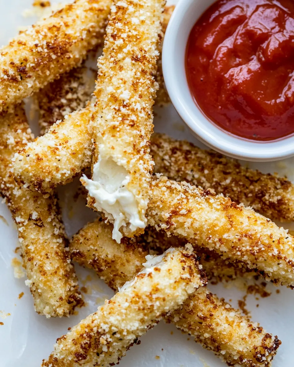 Easy 5-Minute Baked Mozzarella Sticks photo