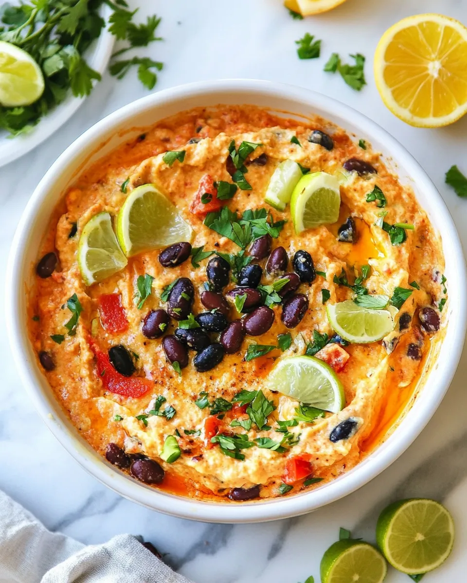 Delicious Addicting Bean Dip shot