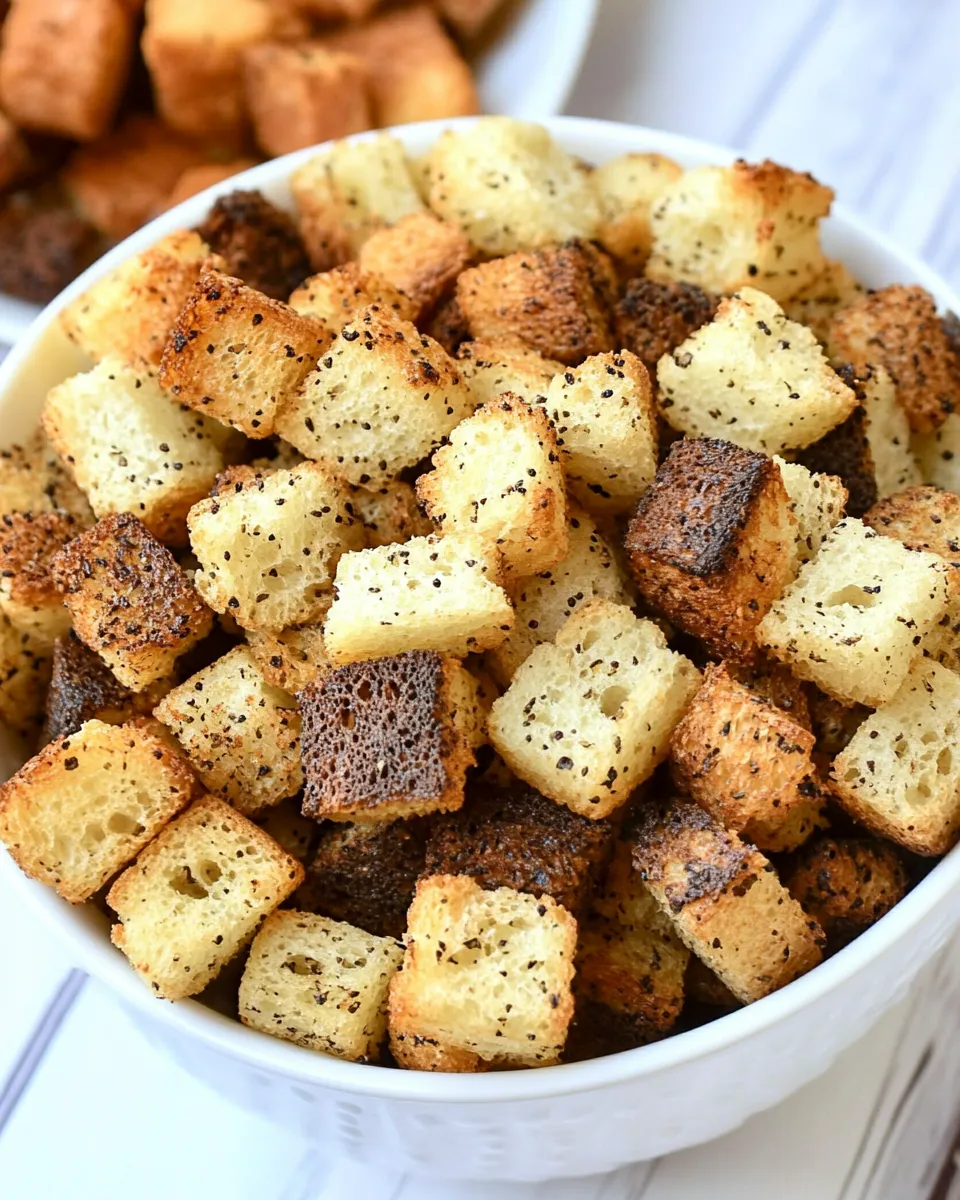 Homemade Air Fry Croutons recipe photo
