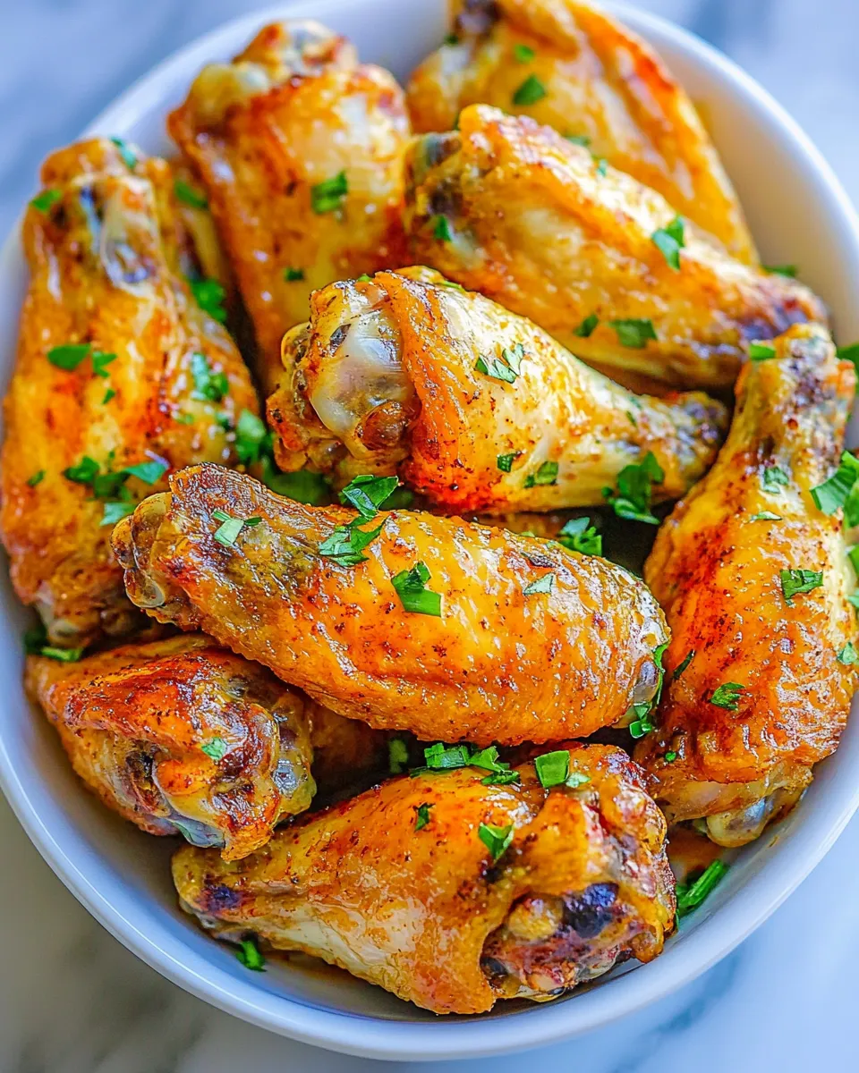 Delicious Air Fryer Chicken Wings (Extra Crispy!) shot