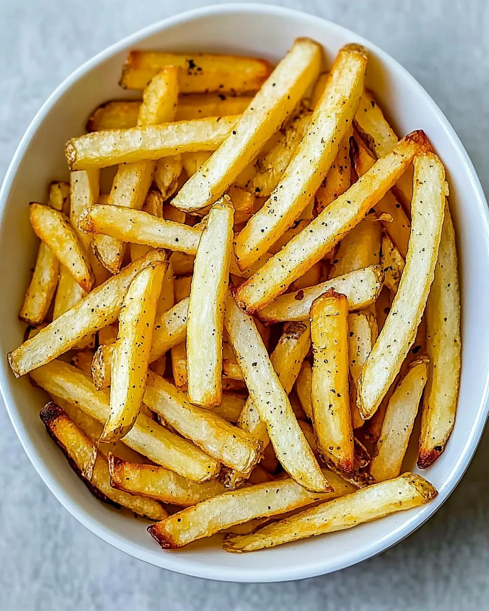 Delicious Air Fryer Frozen French Fries shot