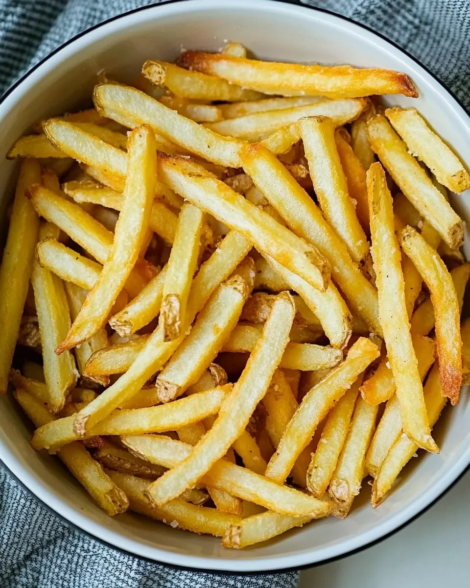 Quick Air Fryer Frozen French Fries dish photo