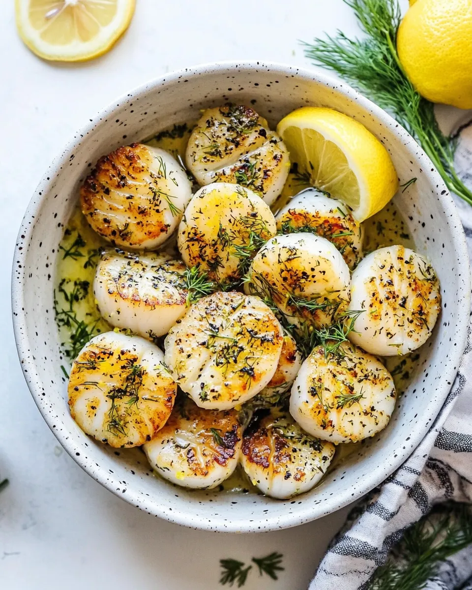 Best Air Fryer Lemon Dill Scallops recipe photo