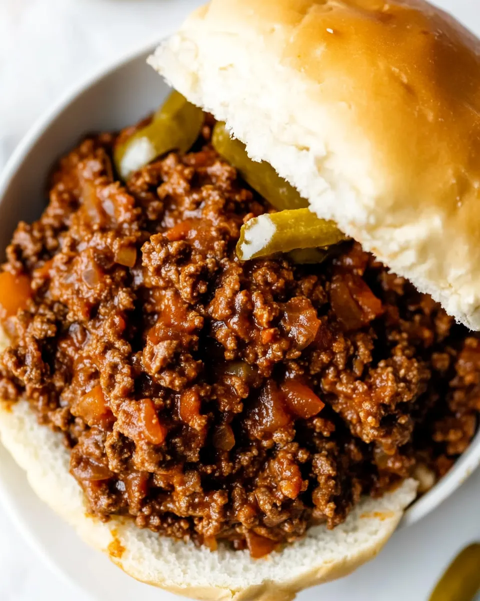 Easy All-Time Best Homemade Sloppy Joes shot