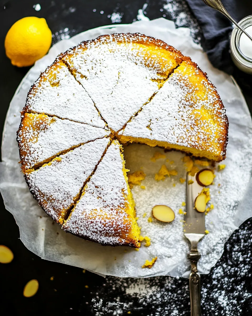 Homemade Almond Cake Recipe photo