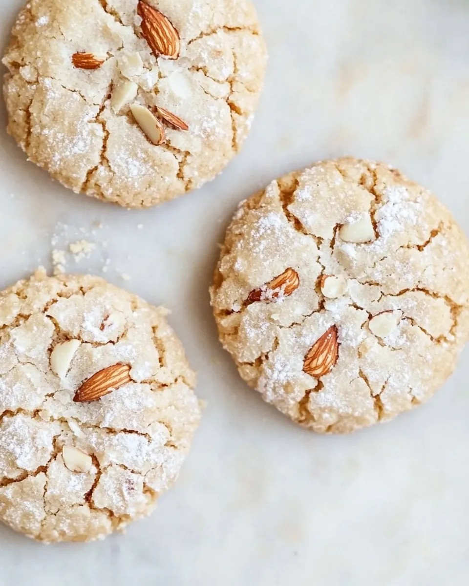 Classic Almond Crinkle Cookies image