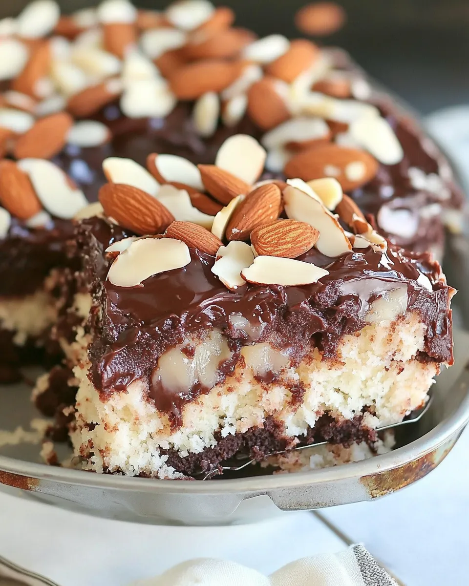 Easy Almond Joy Poke Cake recipe photo