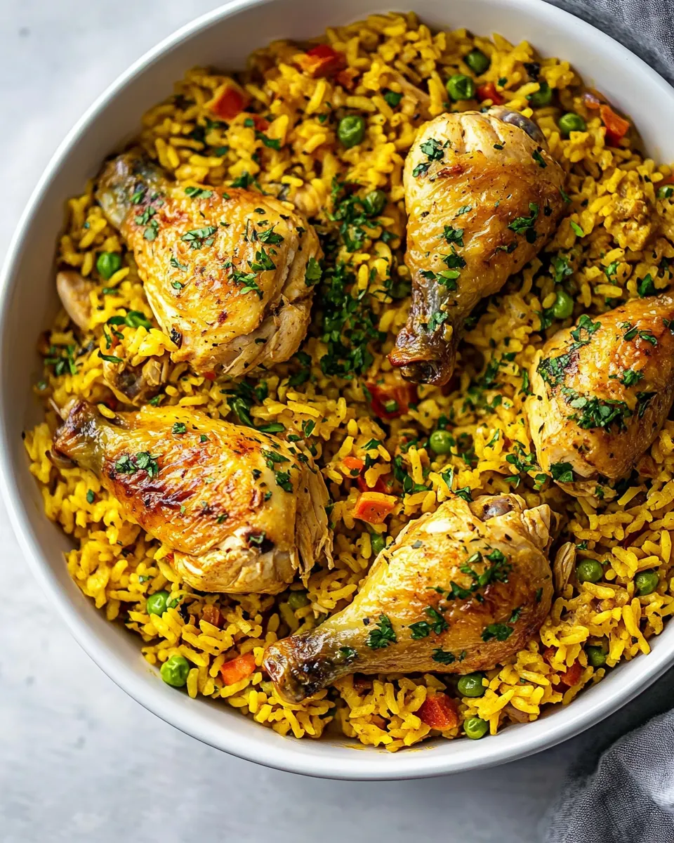 Delicious Arroz con Pollo shot