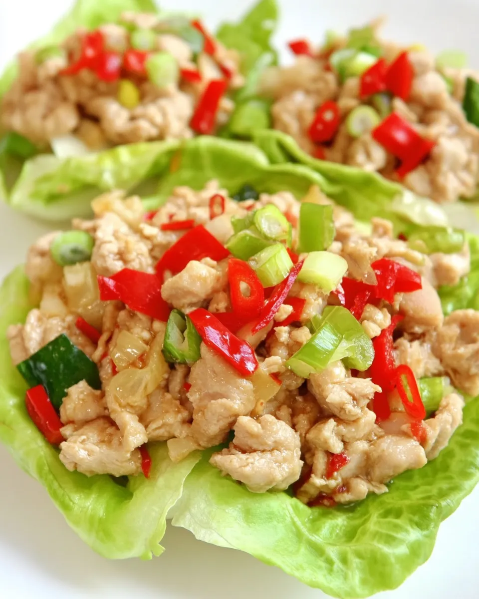 Quick Asian Ground Chicken Cups recipe photo