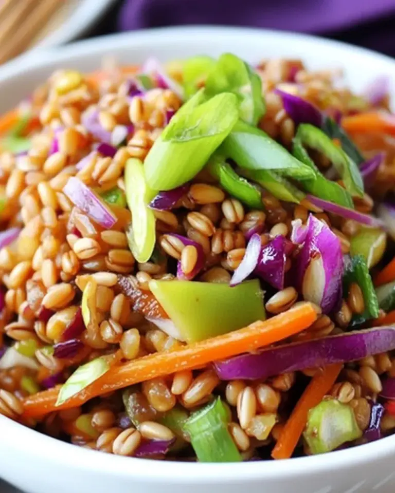 Homemade Asian Wheat Berry Salad photo