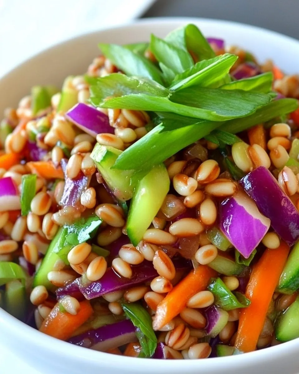 Classic Asian Wheat Berry Salad image