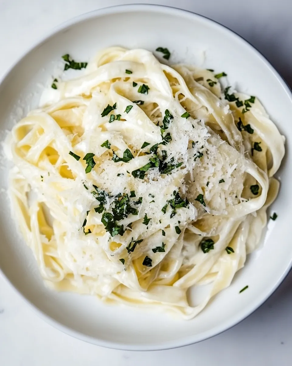 Easy Authentic Homemade Alfredo Sauce Recipe shot