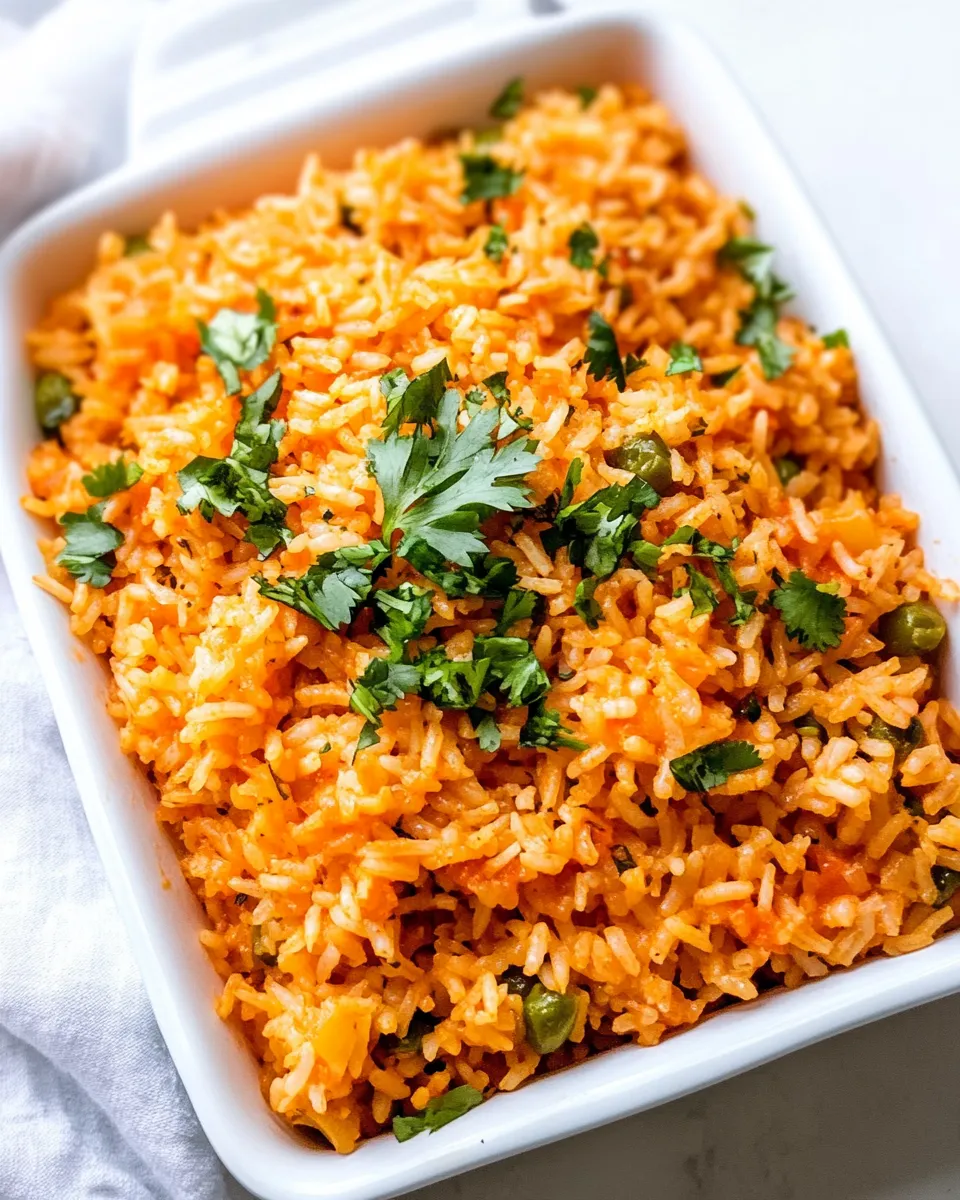 Delicious Authentic Mexican Rice shot