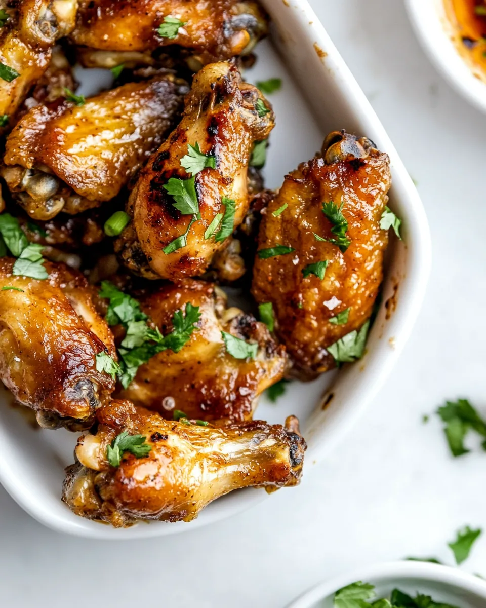 Delicious Baked Chicken Wings shot