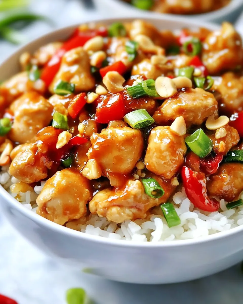 Homemade Baked Kung Pao Chicken photo