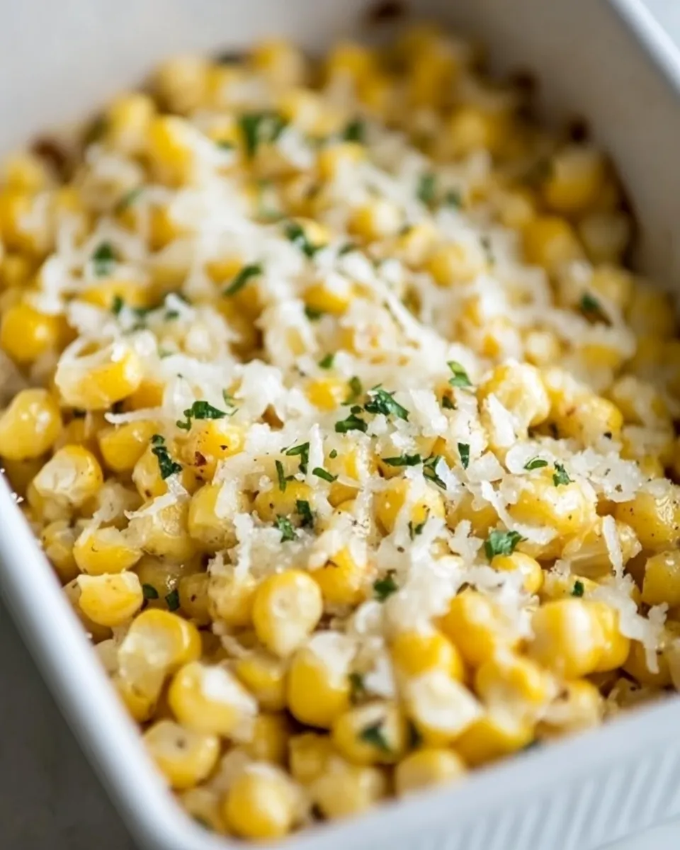 Easy Baked Parmesan Cheese Corn photo