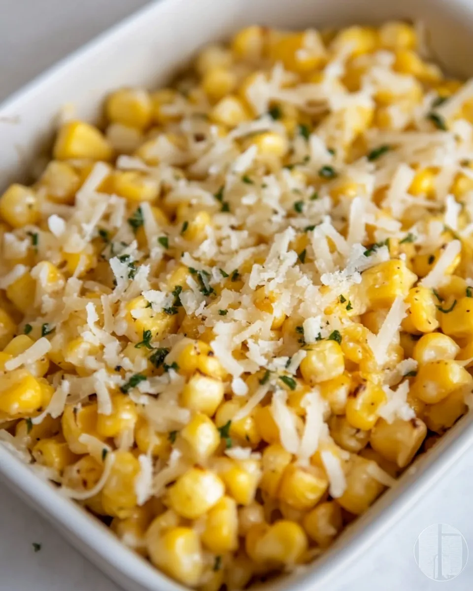 Delicious Baked Parmesan Cheese Corn image
