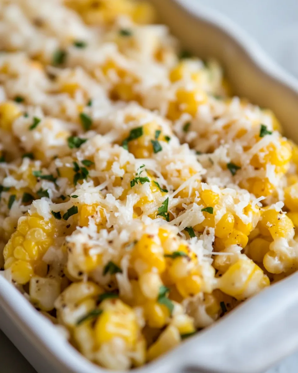 Homemade Baked Parmesan Cheese Corn recipe photo