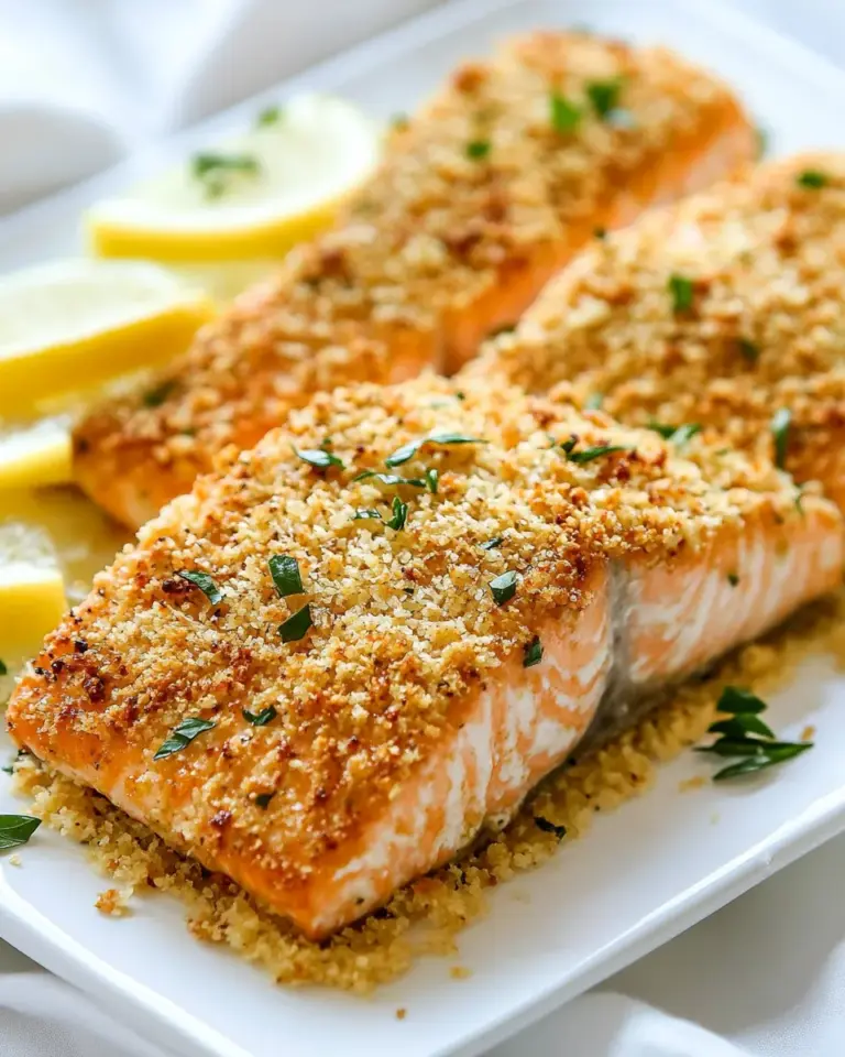 Homemade Baked Parmesan Crusted Salmon photo