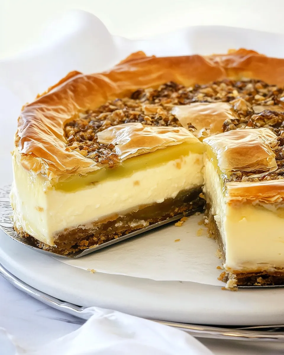 Homemade Baklava Cheesecake photo