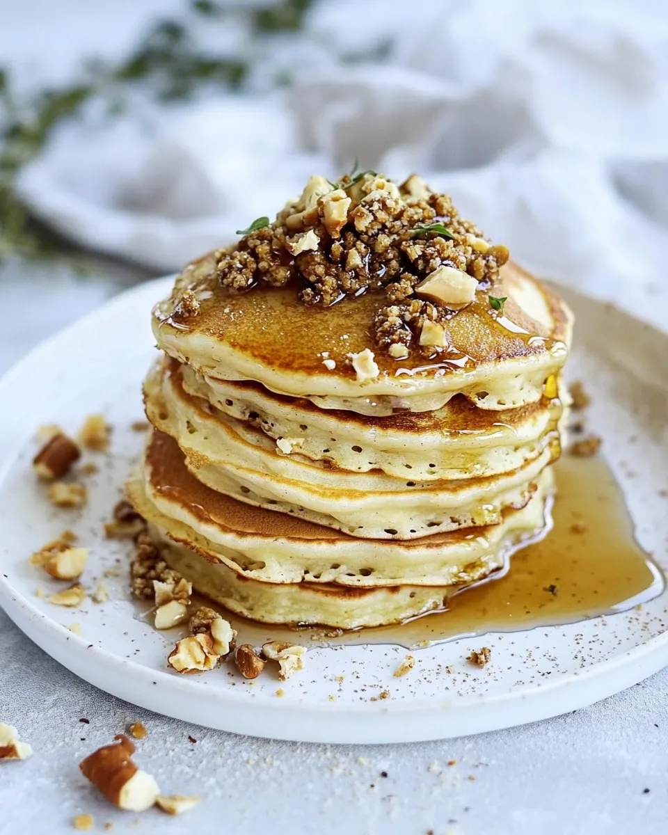 Classic Baklava Pancakes with Maple Syrup recipe photo
