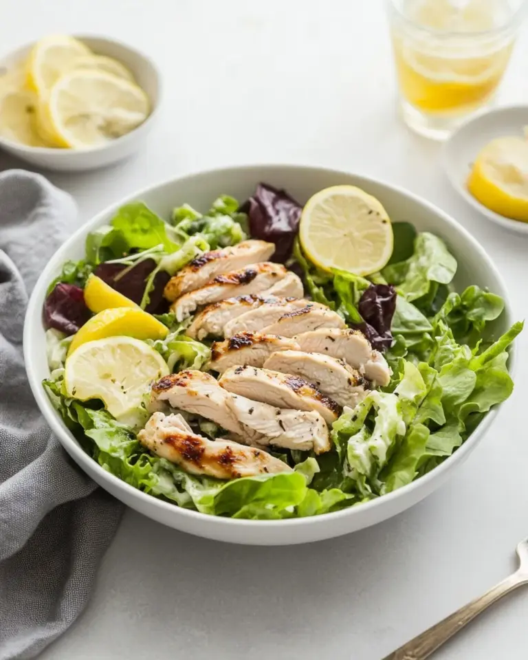 Homemade Balsamic Baked Chicken Caesar Salad photo