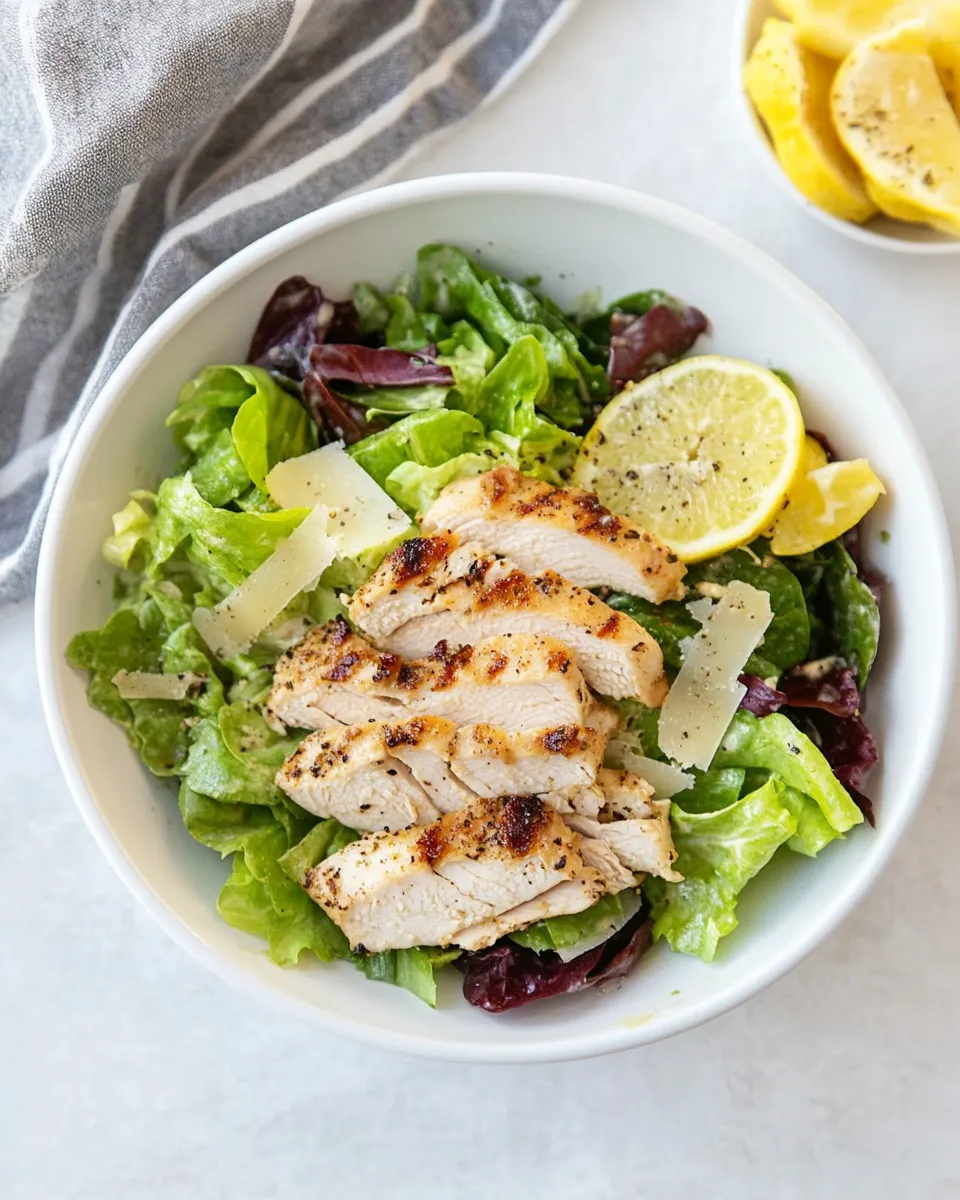 Classic Balsamic Baked Chicken Caesar Salad image