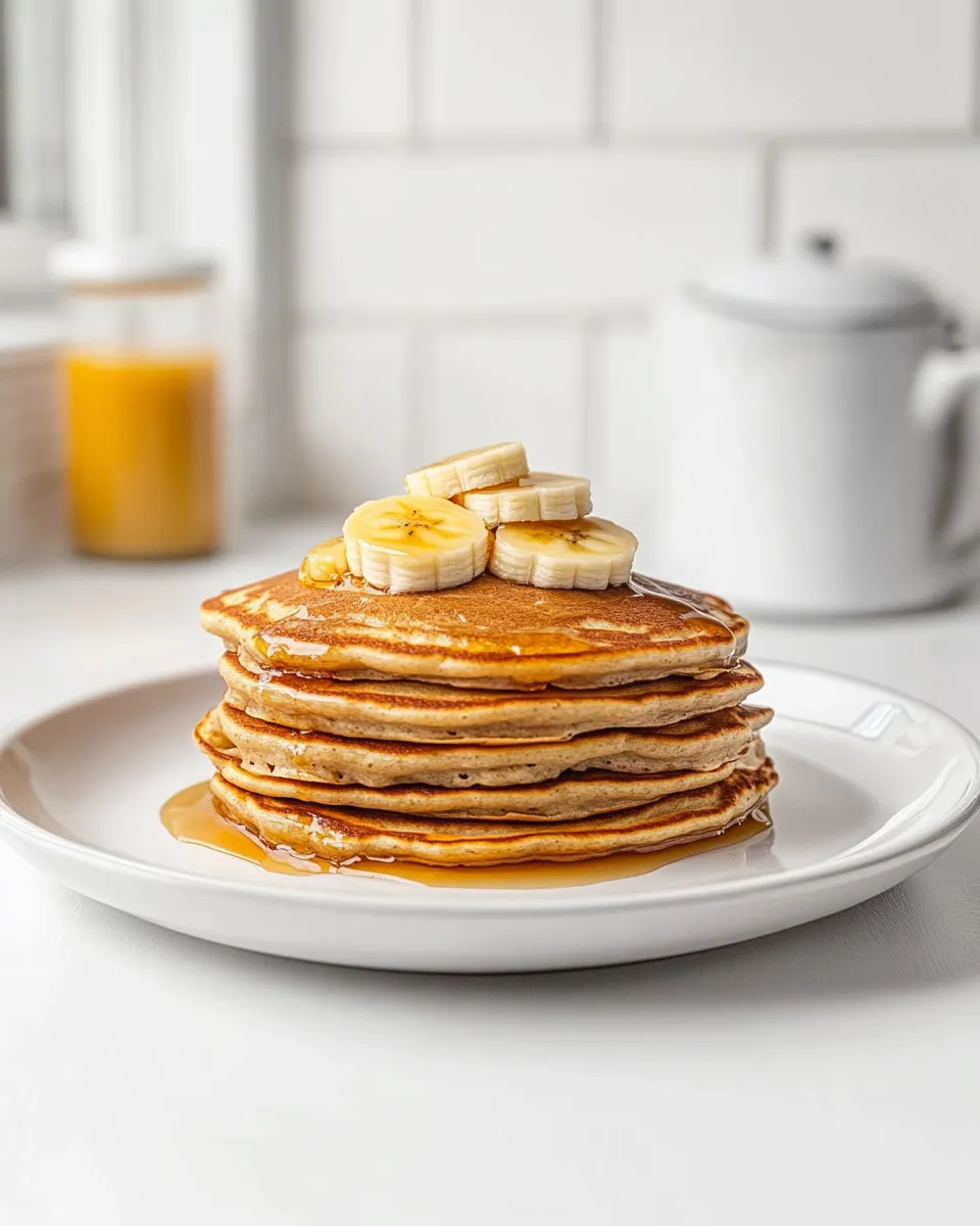 Homemade Banana-Oatmeal Pancakes photo