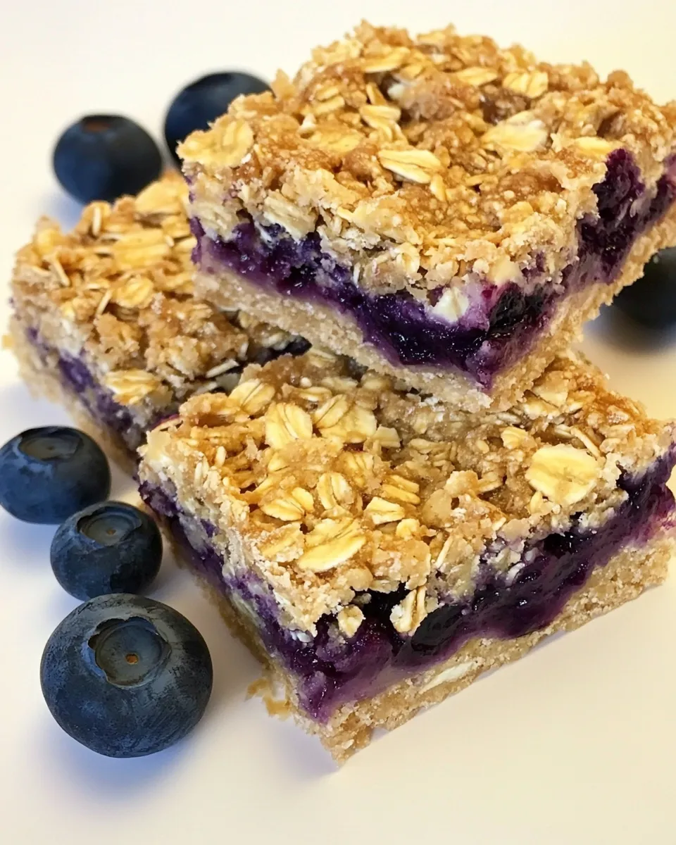 Delicious Banana Blueberry Bars shot