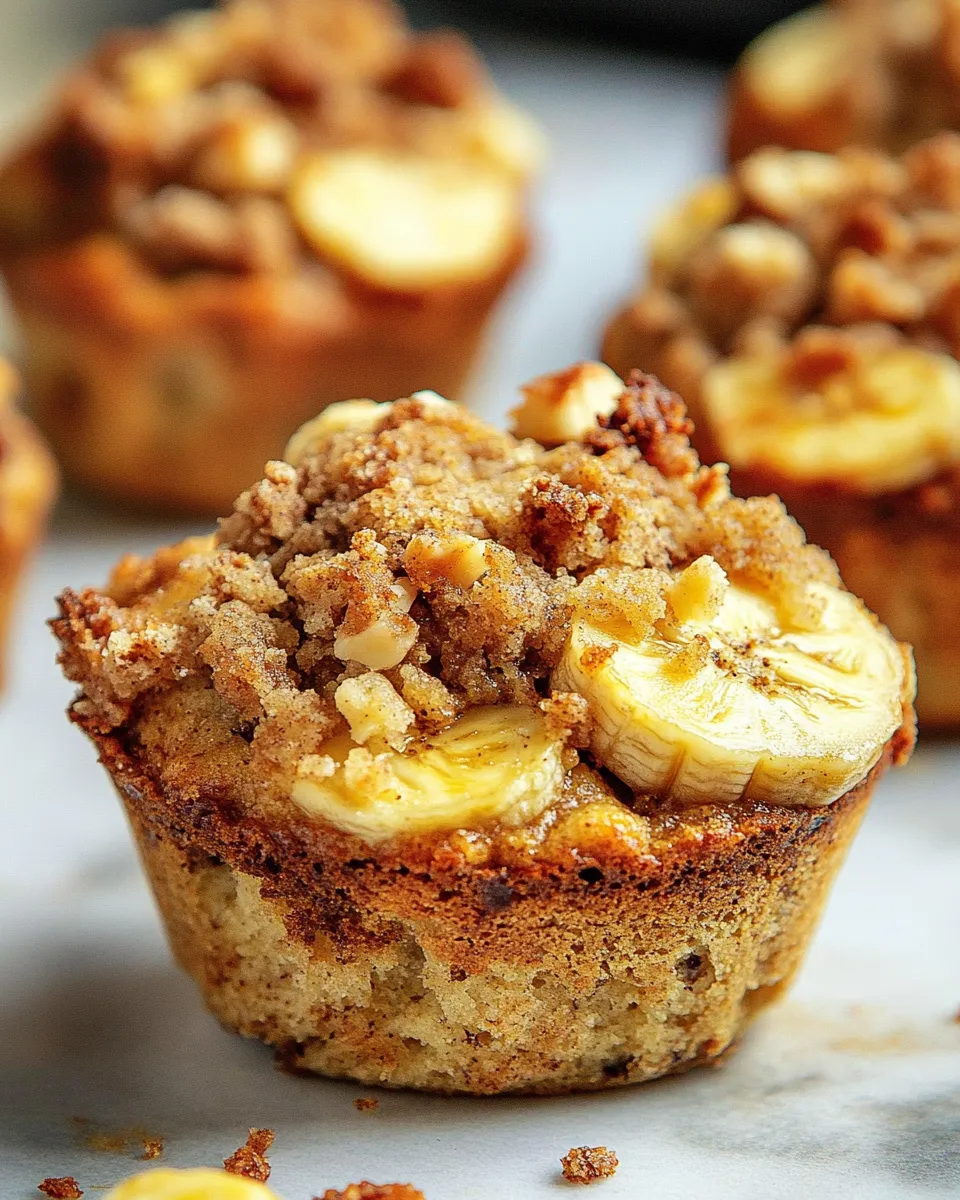 Classic Banana Bread Streusel Muffins image