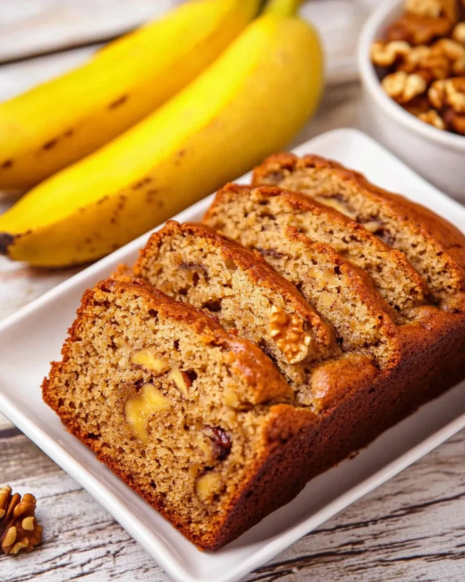 Classic Banana Bread with Walnut Recipe image