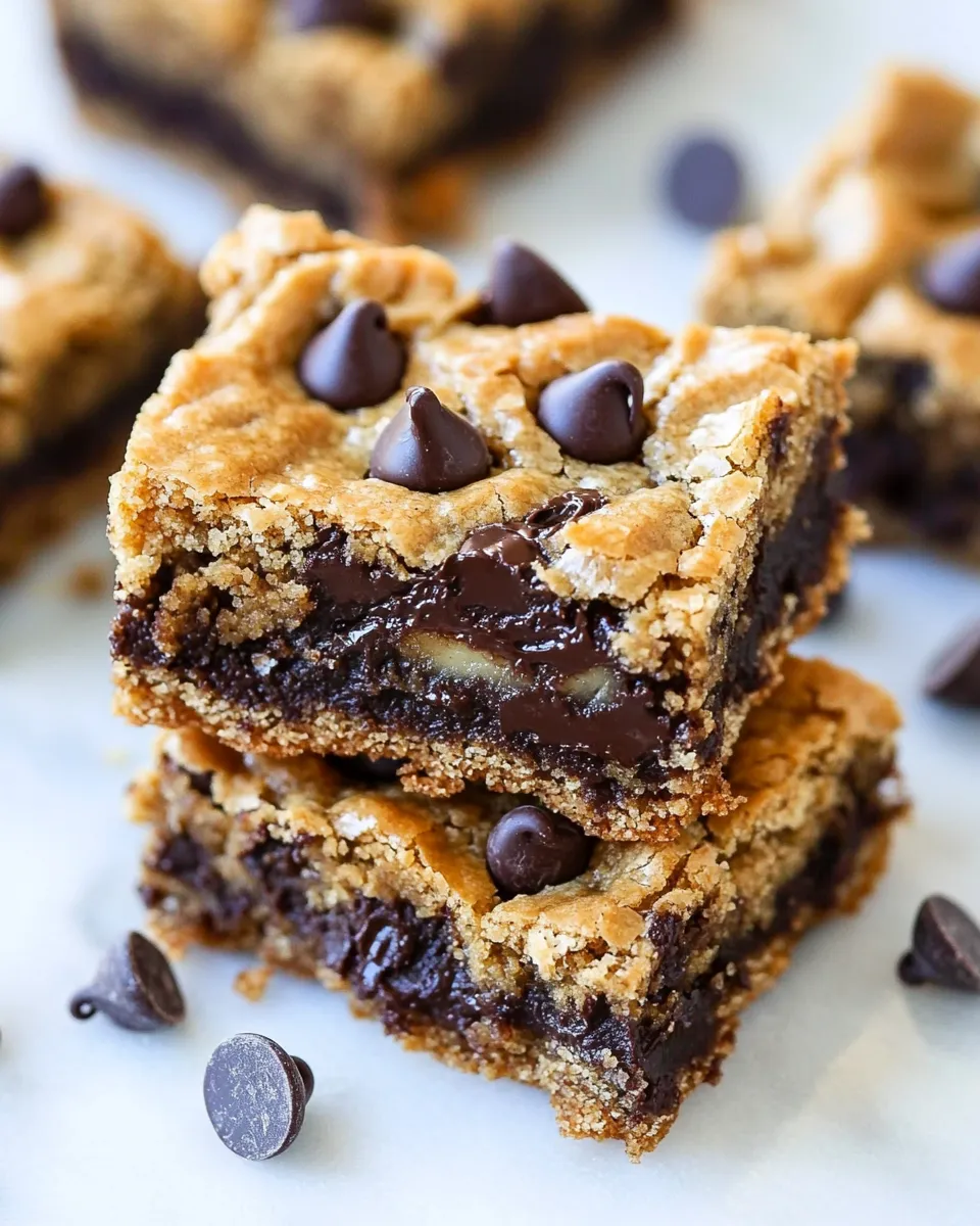 Homemade Banana Chocolate Chip Cookie Bars photo