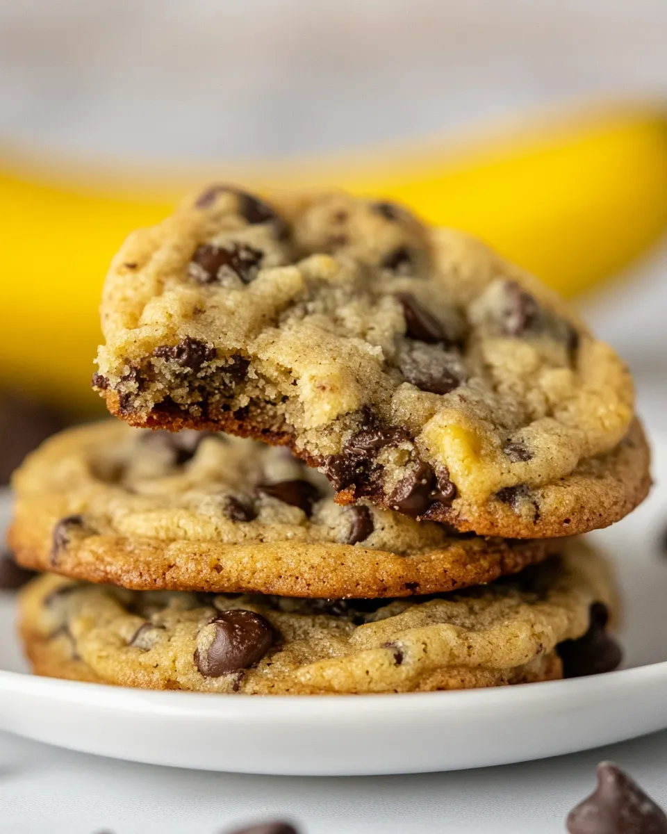 Homemade Banana Chocolate Chip Cookies photo