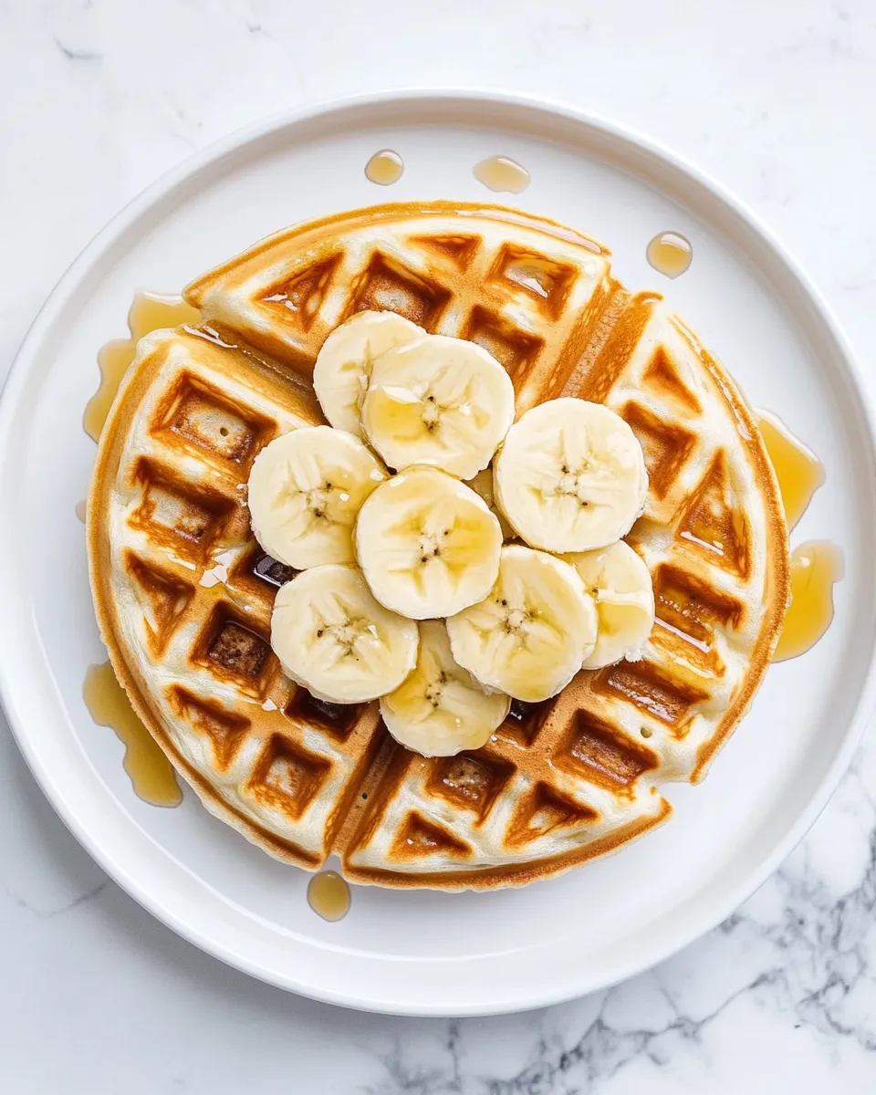 Delicious Banana Sour Cream Waffles dish photo