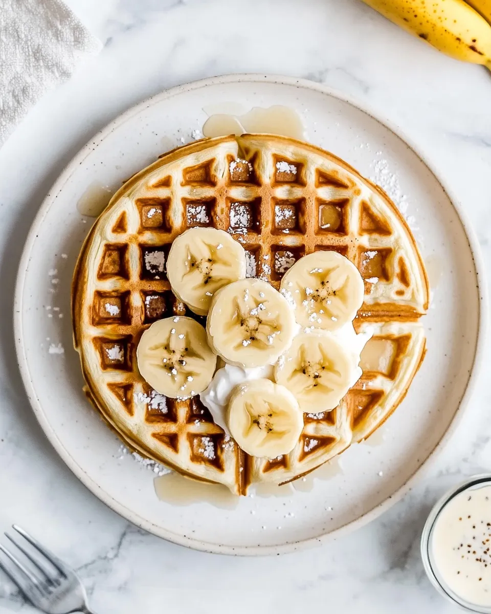Classic Banana Sour Cream Waffles picture