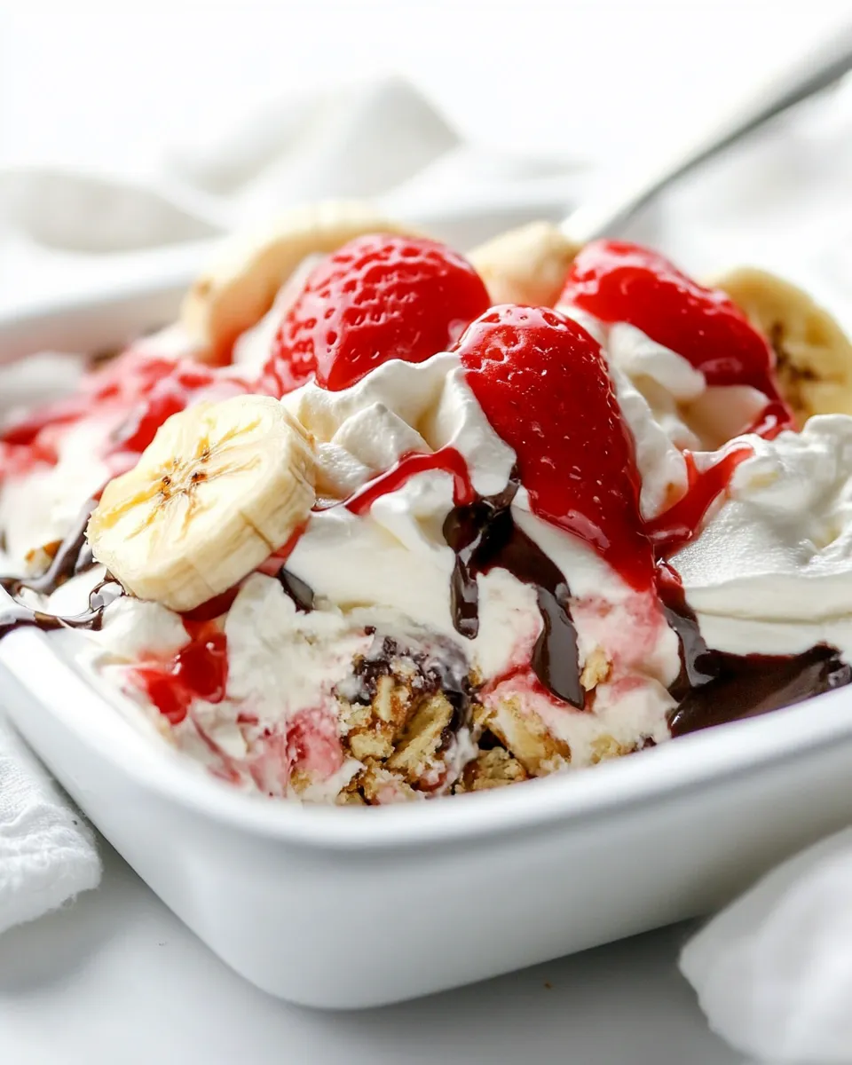 Classic Banana Split Dessert image