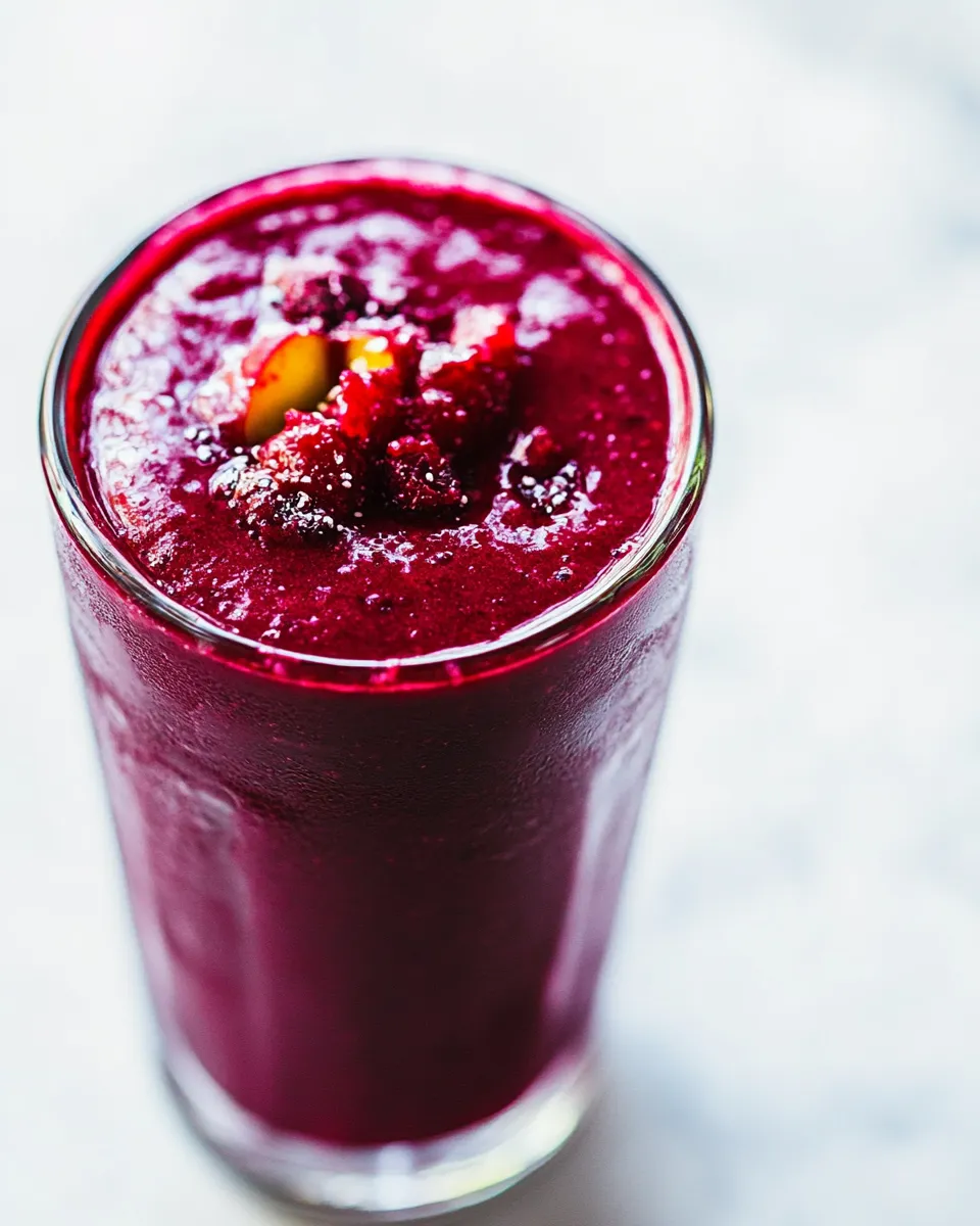 Easy Beet and Berry Smoothie recipe photo