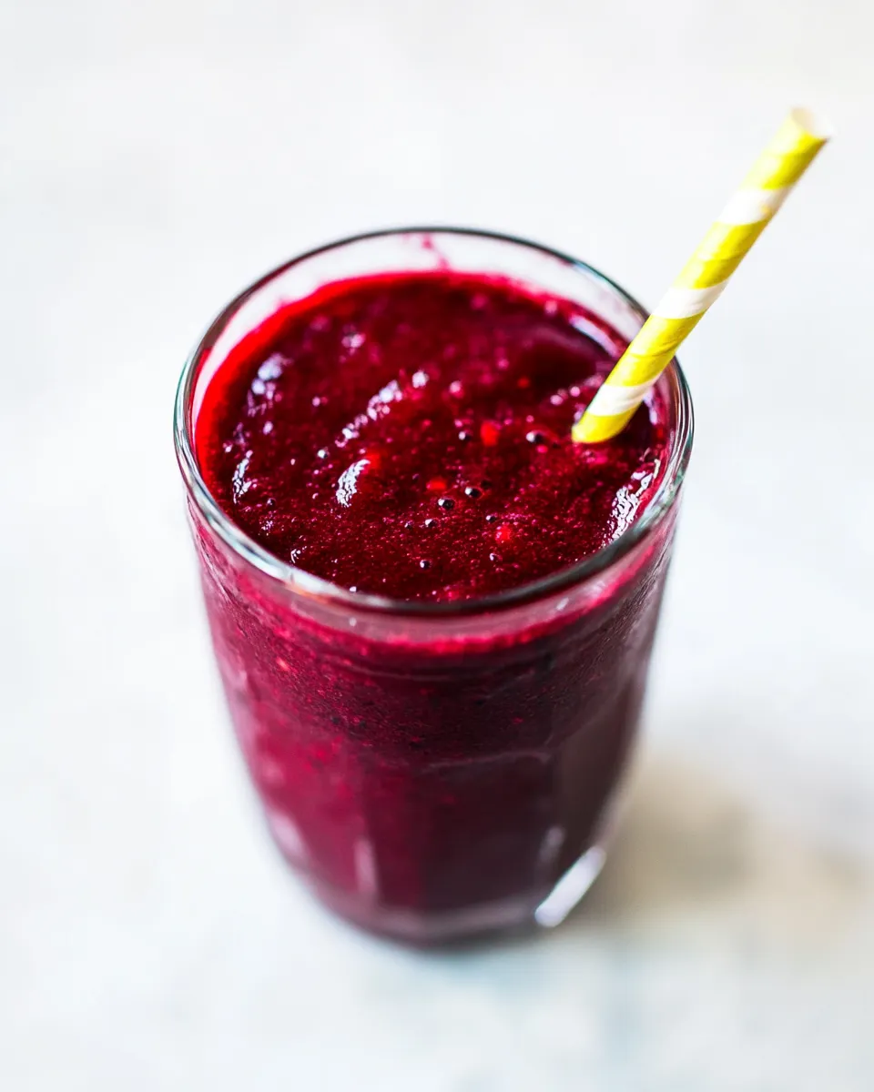Fresh Beet and Berry Smoothie shot