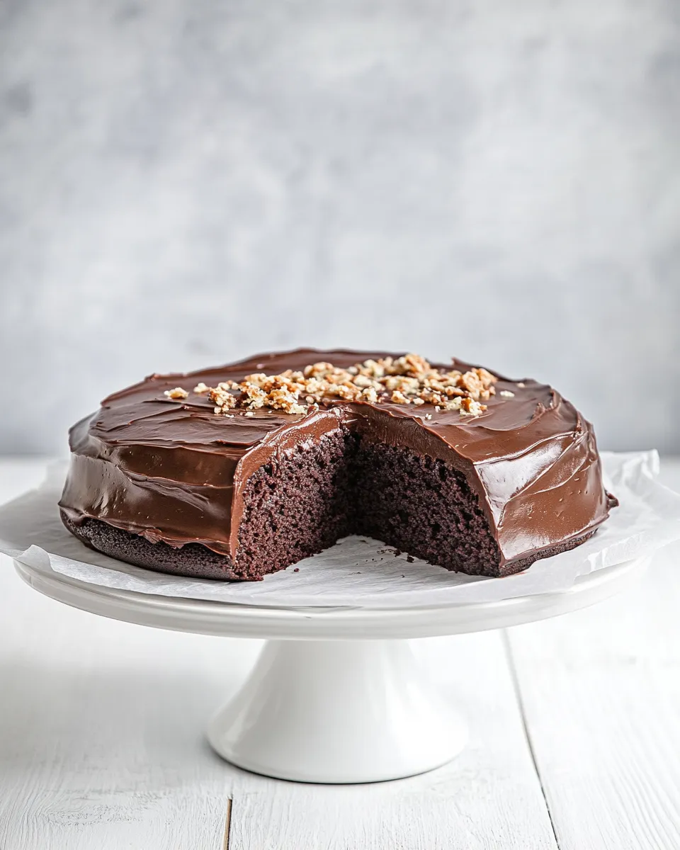 Classic Beetroot chocolate cake with chocolate buttercream image