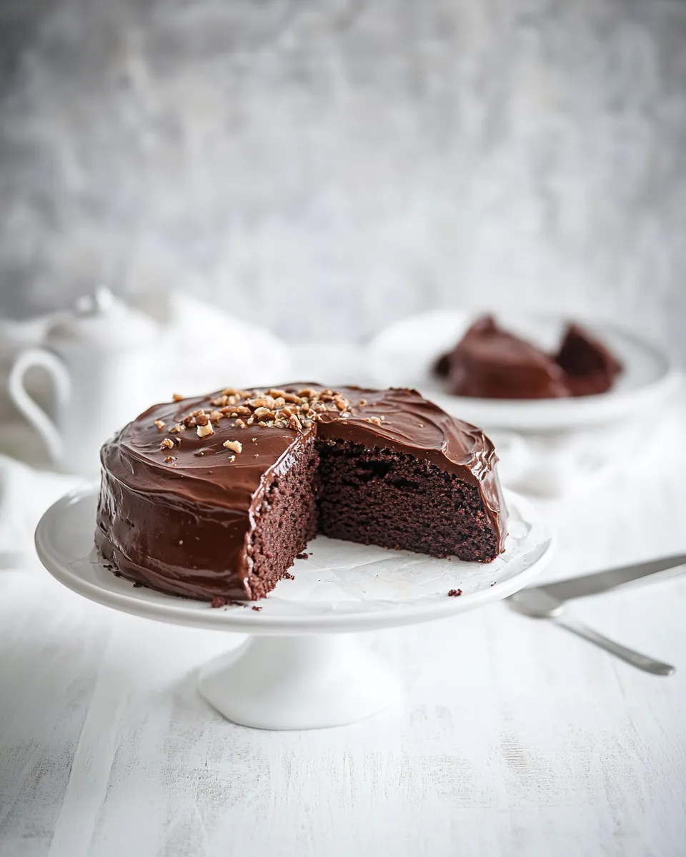 Delicious Beetroot chocolate cake with chocolate buttercream recipe image