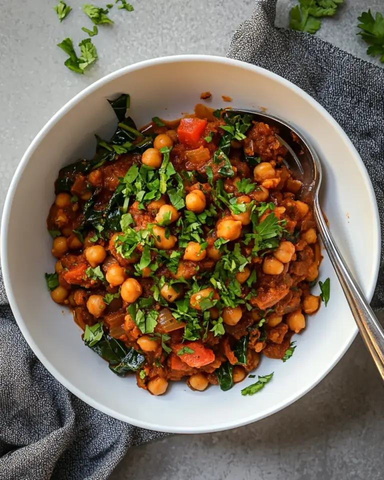 Homemade Berbere Chickpeas and Chard photo