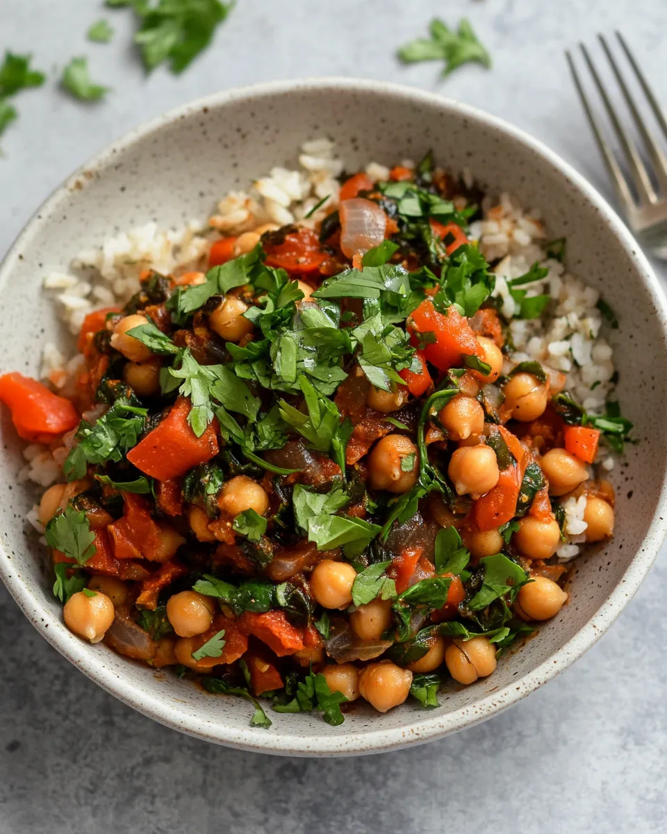 Classic Berbere Chickpeas and Chard image