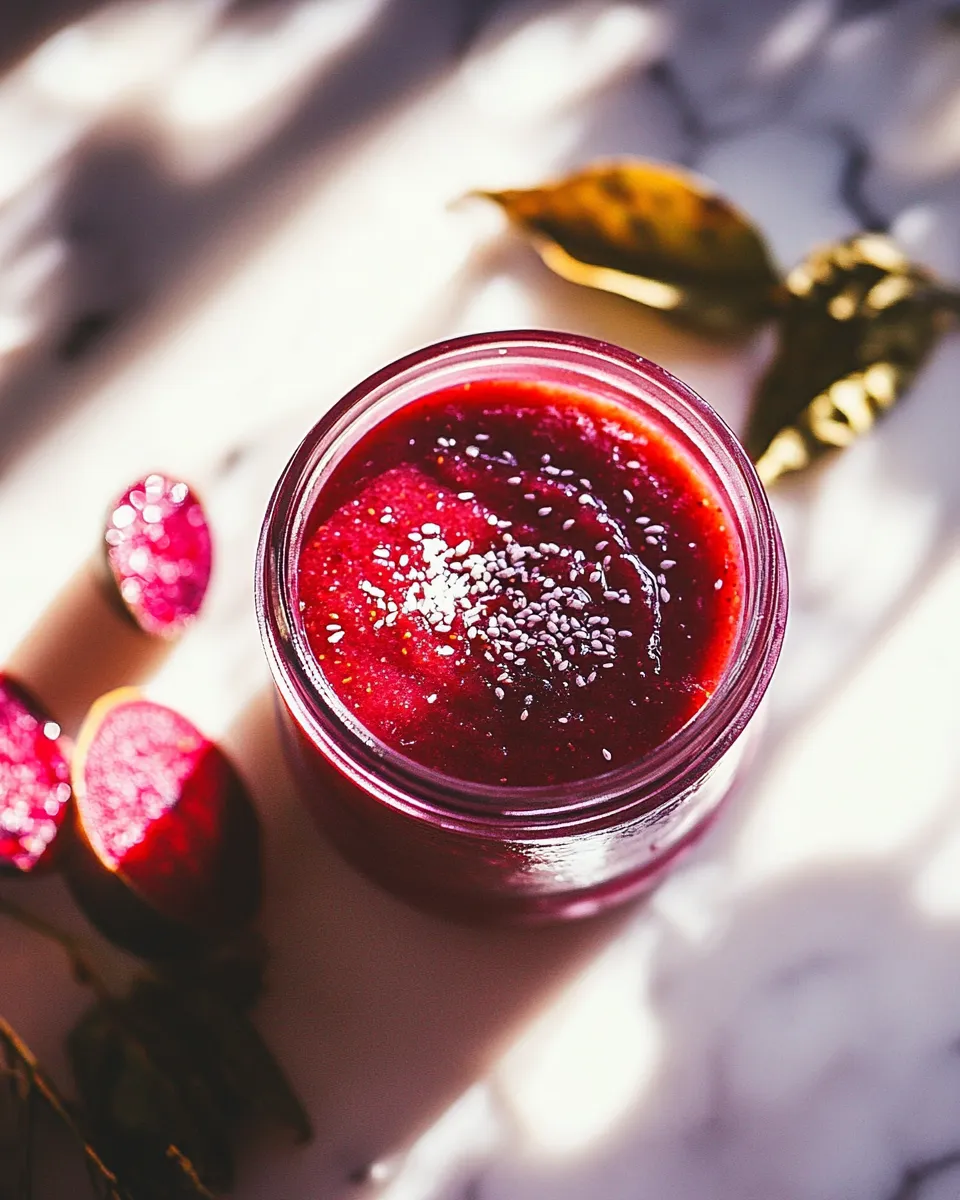 Delicious Berry Beet Velvet Smoothie image